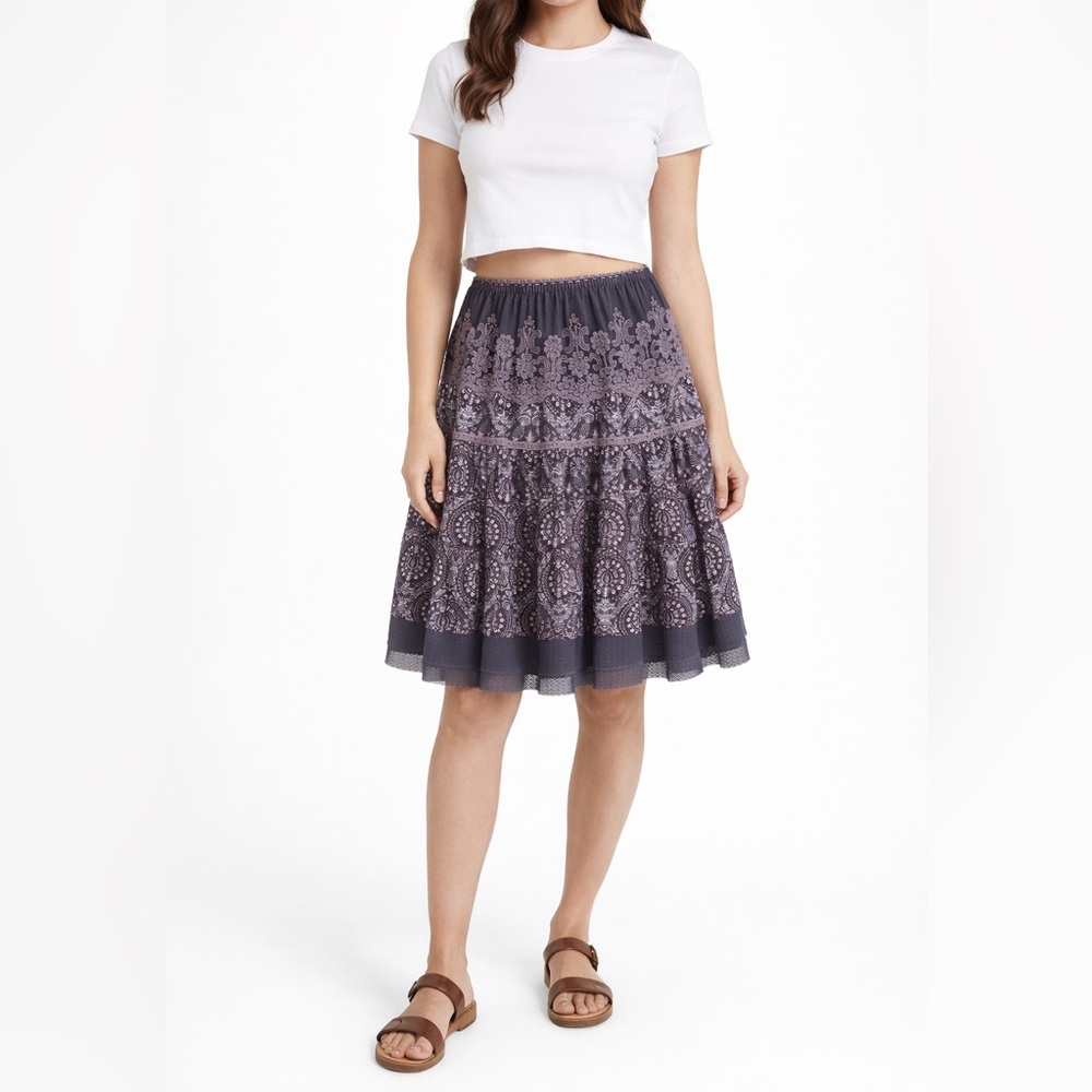 Hazel Tiered Boho Skirt Size Medium